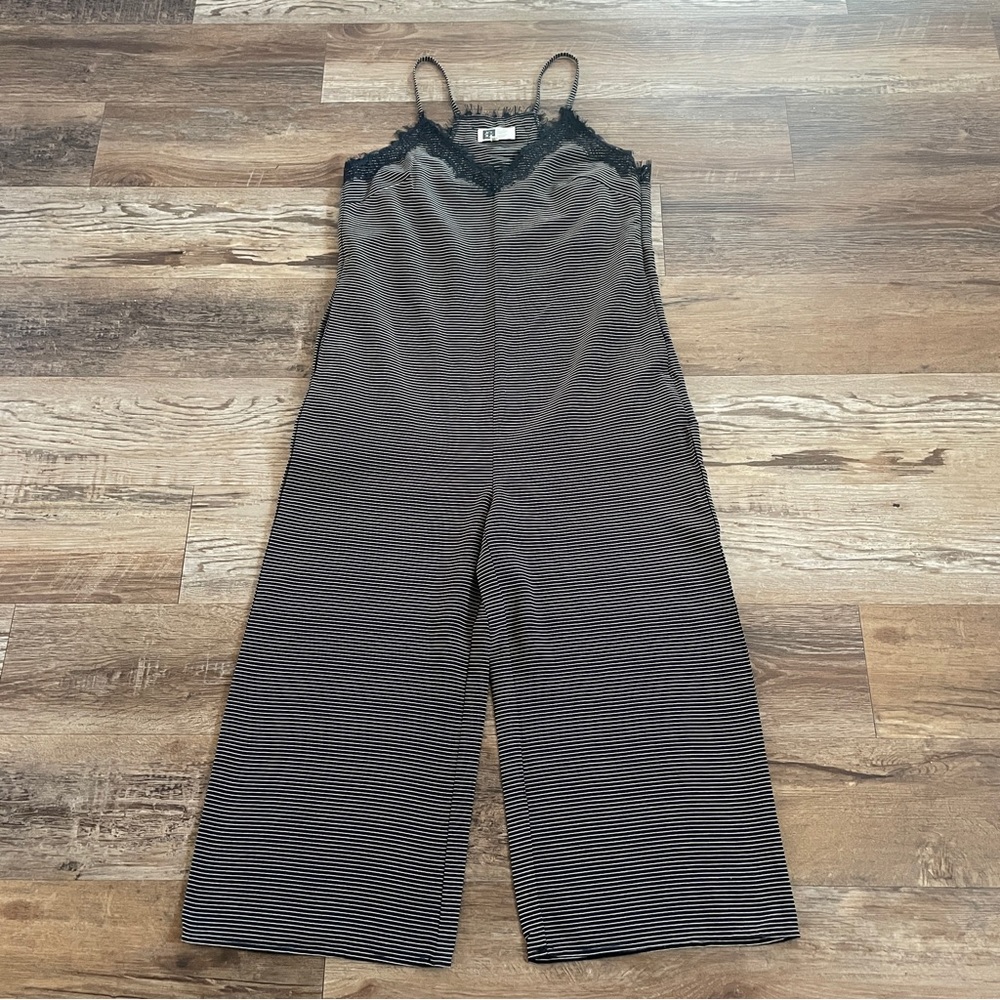 LIRA pinstripe retro romper jumpsuit XS
